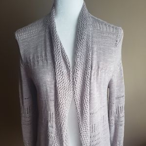 Dusty Rose Long open Cardigan